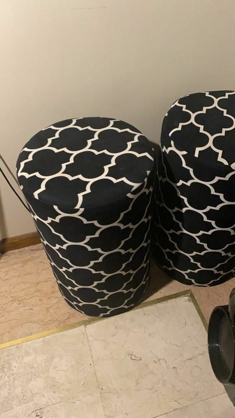 پاف استوانه ای چستر پارچه دررنگ بندی متنوع