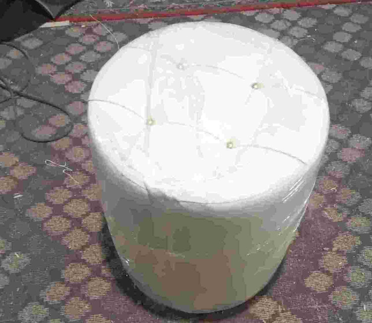 پاف استوانه ای چستر پارچه دررنگ بندی متنوع