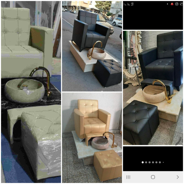 پدیکور همراه استیج وکیوم آرایشگاهی به همراه شیرآلات وسنگ واستیج کامل میباشد دررنگ بندی متنوع