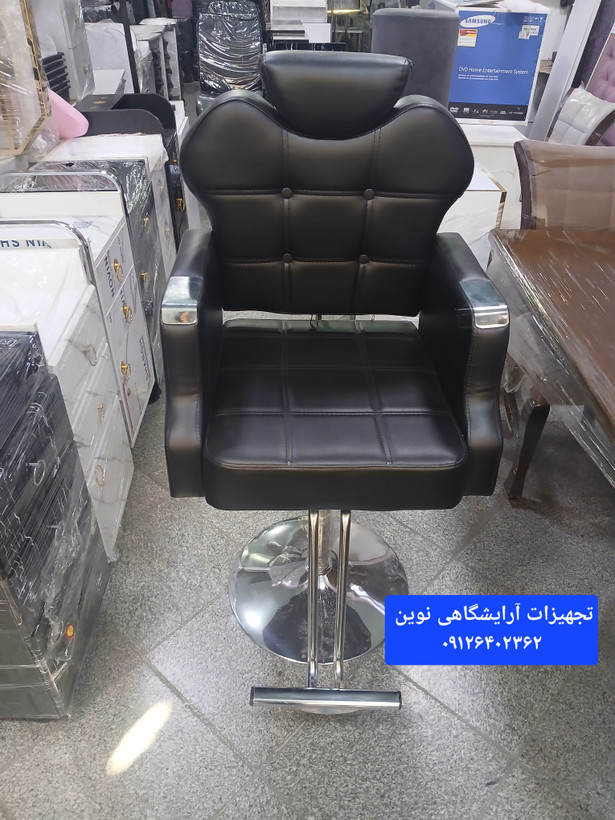 صندلی آرایشگاهی جک دستی مدل گلایل باجک ۲۱