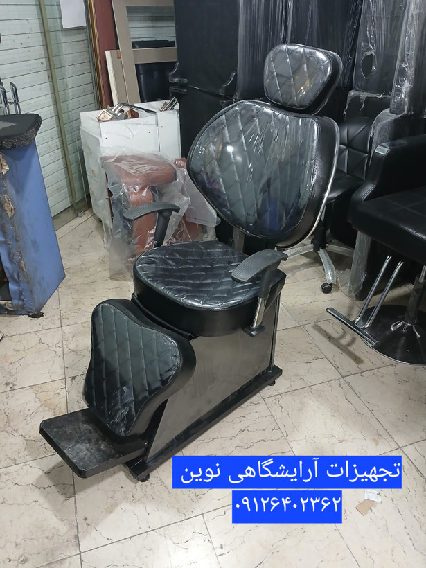صندلی آرایشگاهی مدل ویهان دررنگ بندی متنوع پارچه وچرم