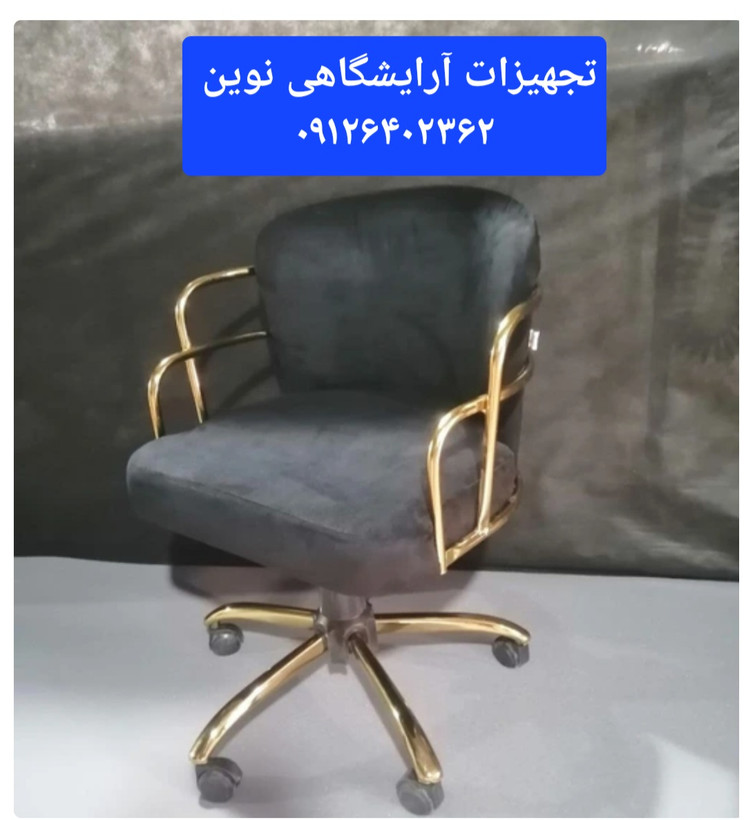صندلی آرایشگاهی جکدار مدل پلانتر دررنگ بندی متنوع پارچه وچرم