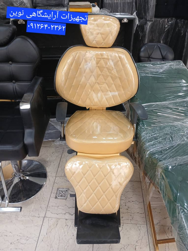 صندلی آرایشگاهی مدل ویهان دررنگ بندی متنوع پارچه وچرم