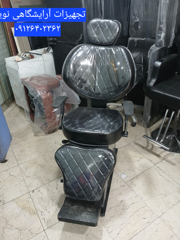 صندلی آرایشگاهی مدل ویهان دررنگ بندی متنوع پارچه وچرم