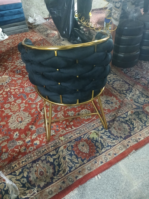 صندلی کوپ آرایشگاهی مدل بافتی دررنگ بندی متنوع پارچه