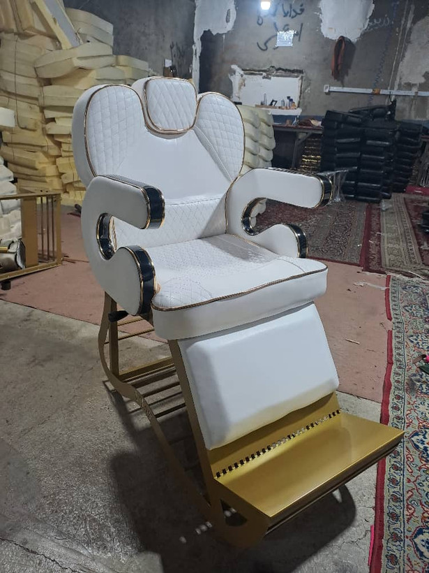 صندلی آرایشگاهی پشت متحرک بدنه فلز دررنگ بندی متنوع