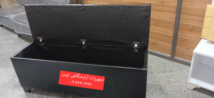 پاف سه نفره باکسدار پارچه ای و چرم دررنگ بندی متنوع بابهترین متریال پارجه وکیفیت بالا