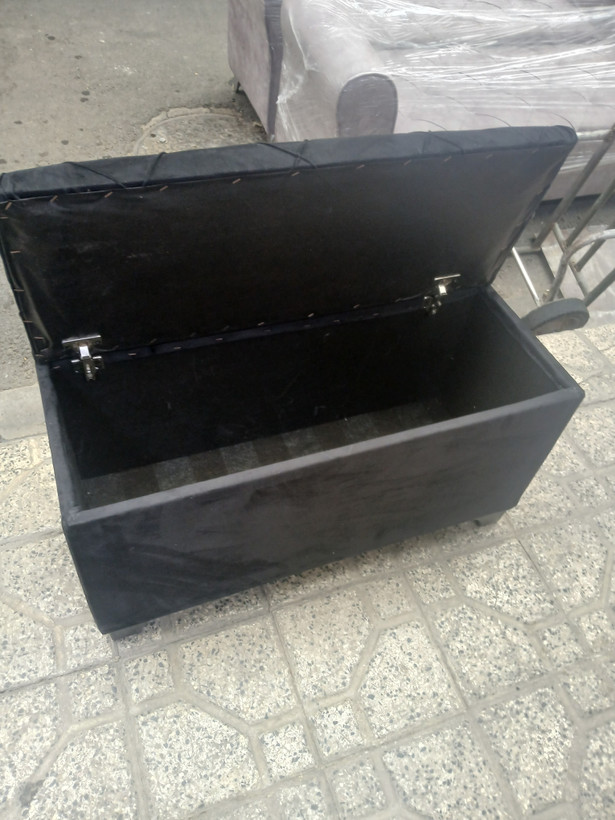 پاف باکسدار دونفره دررنگ بندی متنوع پارچه وچرم شیک