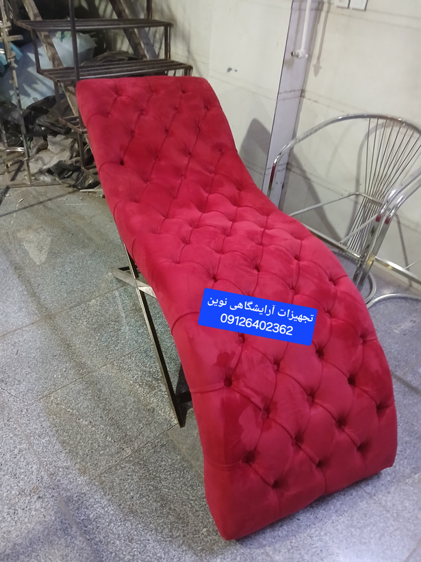 تخت مژه آرایشگاه دوخت لمسه دررنگ بندی متنوع پارچه ای