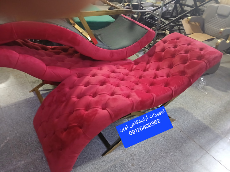 تخت مژه آرایشگاه دوخت لمسه دررنگ بندی متنوع پارچه ای