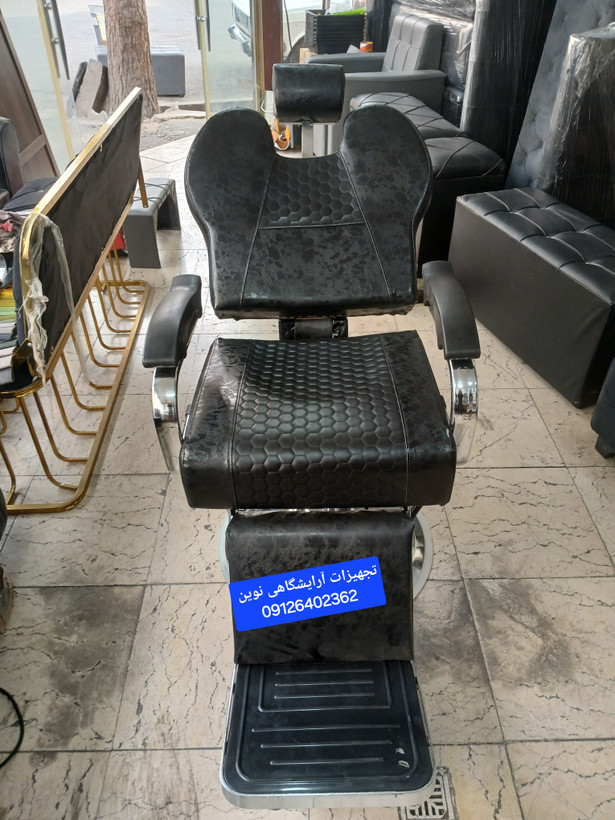 صندلی آرایشگاهی جک پدالی 2000 چرم آلگرو شرکتی کادوس