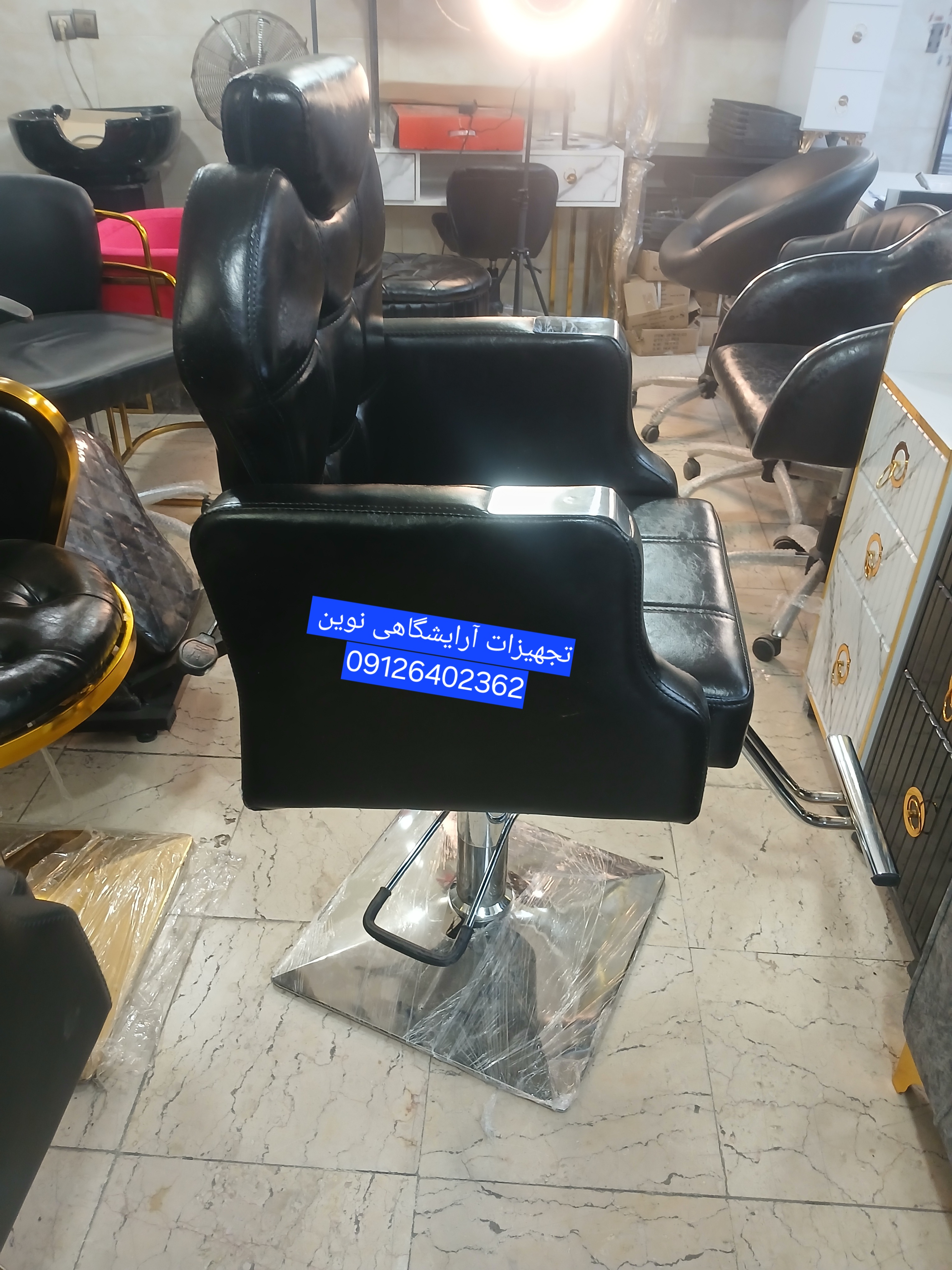 صندلی آرایشگاهی مدل گلایل جک پدالی