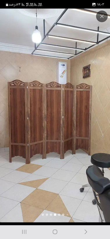 پاراوان ۴تیکه آرایشگاهی زنانه هزینه ارسال درب منزل توسط مشتری پرداخت میشود