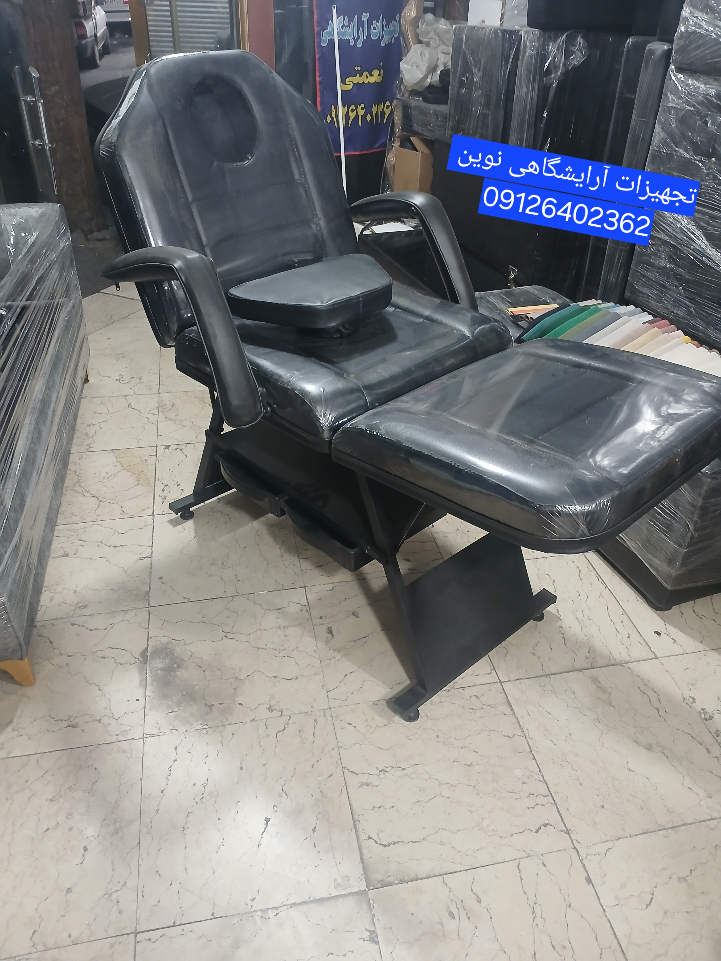 تخت آرایشگاهی سه تیکه دسته ساندویجی اپلاسیون دررنگ بندی متنوع
