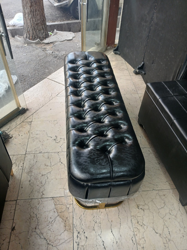 پاف باکسدار بیضی چستر چرم براق