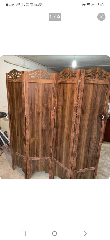 پاراوان پارتیشن جداکننده4لنگه چهارلنگه آرایشگاهی دررنگ بندی