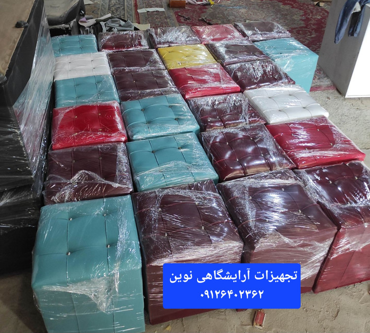 پاف تک نفره مربع در طرح و رنگ مختلف چرم وپارچه هزینه ارسال درب منزل توسط مشتری پرداخت میشود