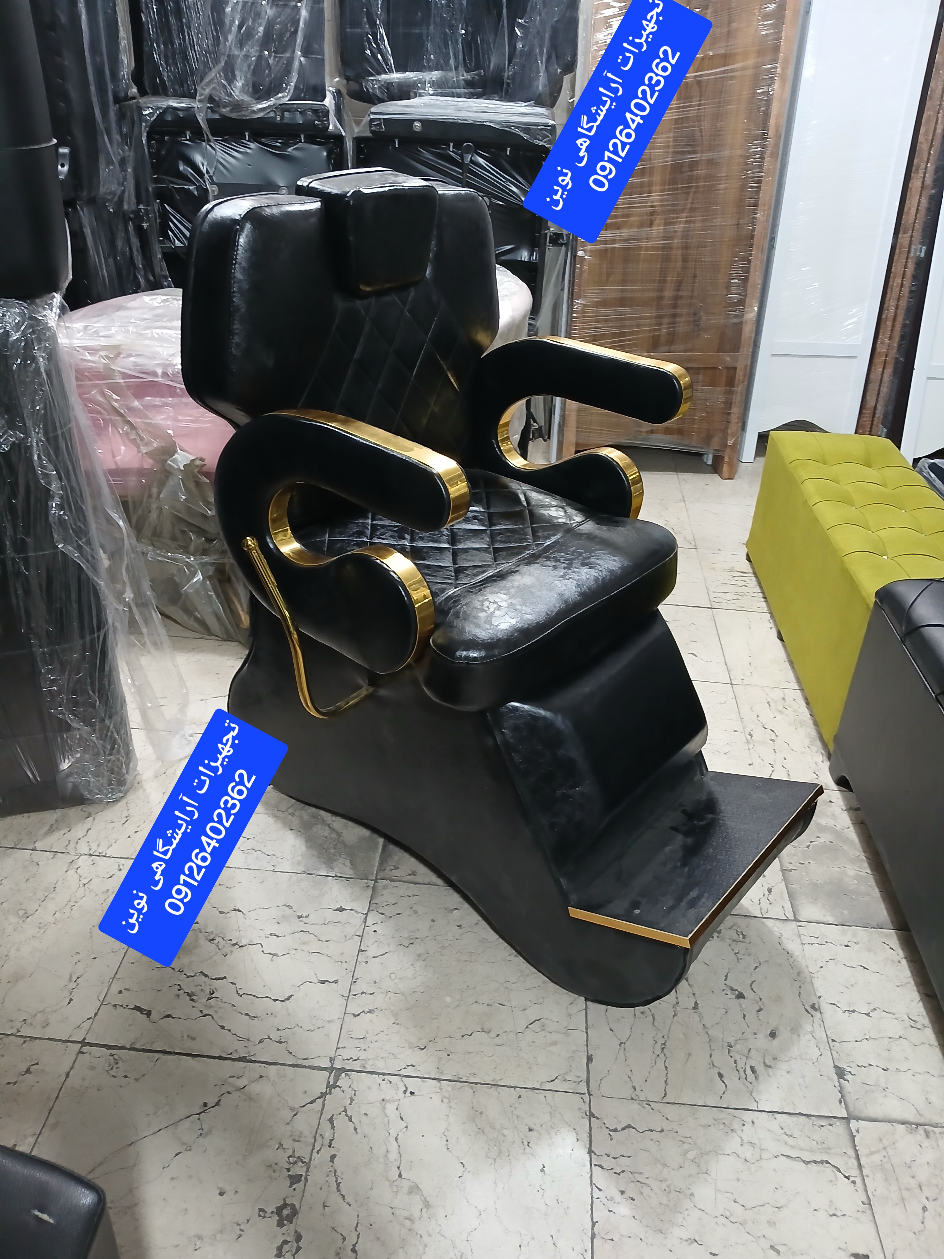 صندلی آرایشگاهی چرم آلگرو شیک دررنگ بندی متنوع